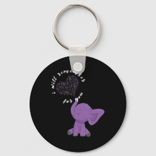 Heimerheimer Monat I Endheimer Purple Bow Elephant Key Ring