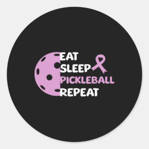 Heimerheimer Picklell Eat Sleep Picklell Repeat Pu Classic Round Sticker