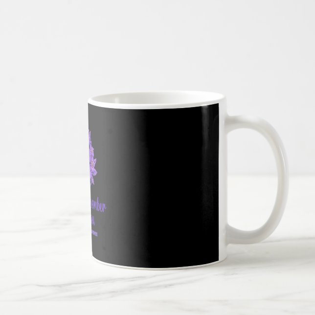 Heimerheimer Purple Floral Brain I Will Remember F Coffee Mug (Right)