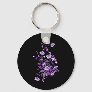 Heimerheimer Purple Floral Pansy Dementia Heimerhe Key Ring