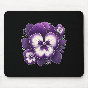 Heimerheimer Purple Floral Pansy Dementia Heimerhe Mouse Mat