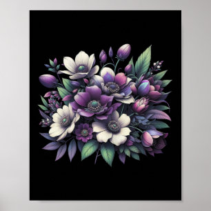 Heimerheimer Purple Floral Pansy Dementia Heimerhe Poster