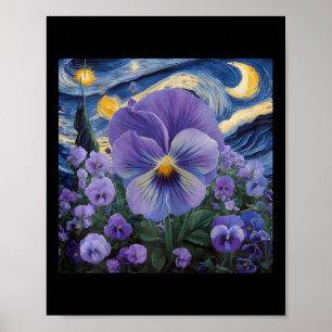 Heimerheimer Purple Floral Pansy Dementia Heimerhe Poster