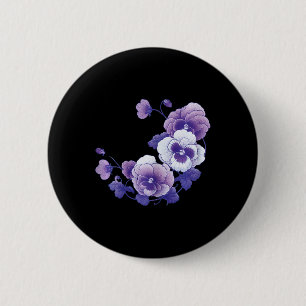 Heimerheimer Purple Floral Pansy Heimerheimer's Aw 6 Cm Round Badge