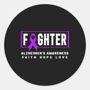 Heimerheimer’s Awareness - Purple Heimerheimer’s F Classic Round Sticker