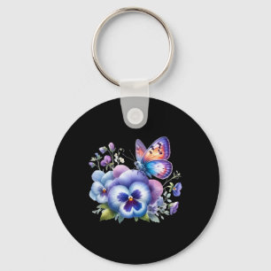 Heimerheimer Viola Floral Pansy Dementi Heimerheim Key Ring