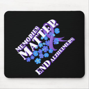 Heimerheimer's Awareness And Gifts Purple Ribbon A Mouse Mat