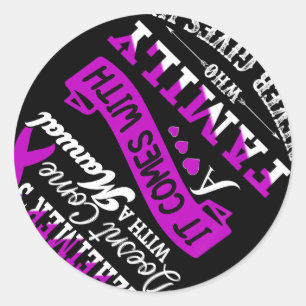 Heimerheimer's Awareness Family Support Heimerheim Classic Round Sticker