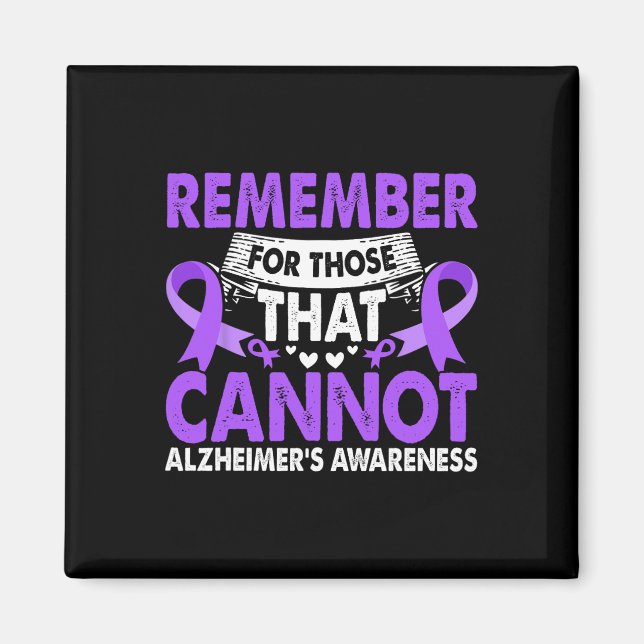 Heimerheimer's Awareness Remember For Those Purple Magnet (Front)