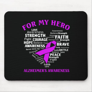 Heimerheimer's Awareness Shirt For My Hero Ribbon Mouse Mat