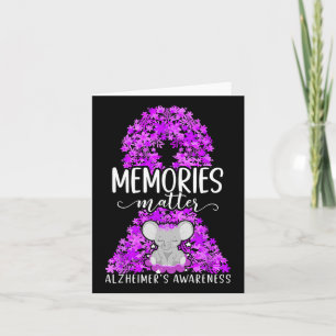 Heimerheimer's Dementia Awareness Support Elephant Card