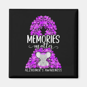 Heimerheimer's Dementia Awareness Support Elephant Magnet