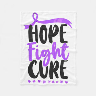 Heimerheimer's Dementia Awareness Support Hope Fig Fleece Blanket