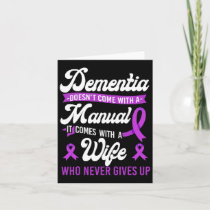 Heimerheimer's Dementia Awareness Support Wife Dem Card