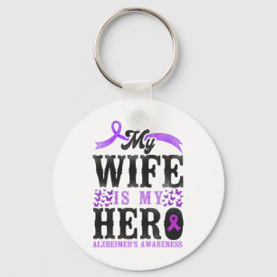 Heimerheimer's Dementia Awareness Support Wife Vin Key Ring
