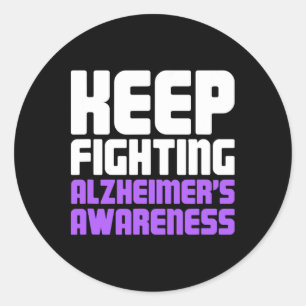 Heimerheimers Dementia Heimerheimer Disease Awaren Classic Round Sticker