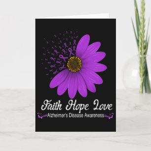 Heimerheimer's Disease Awareness Faith Hope Love P Card