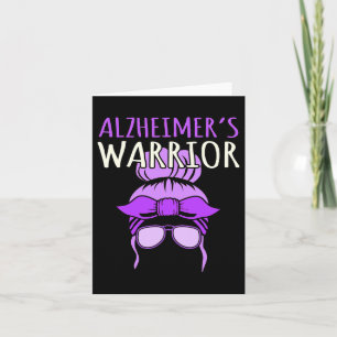 Heimerheimer's Warrior Awareness Purple Ribbon Mon Card