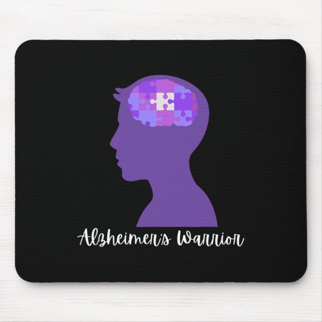 Heimerheimer's Warrior For Heimerheimer's Awarenes Mouse Mat (Front)