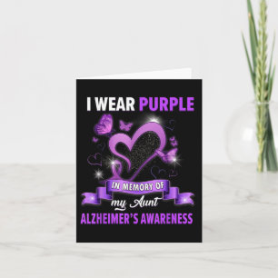 Heimers Awareness I Wear Purple In Memory Of My Au Card