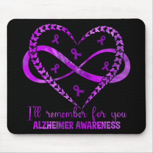 Heimers Awareness Purple Ribbon Dementia Mum Dad G Mouse Mat