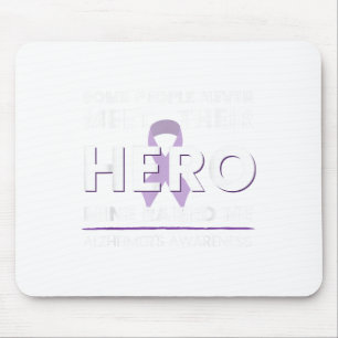 Heimers Awareness Purple Ribbon Hero End_1 Mouse Mat