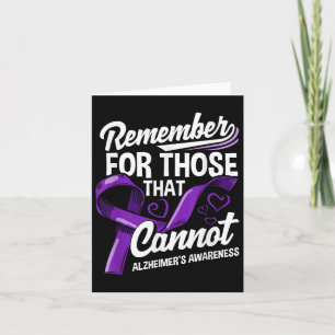 Heimers Awareness Purple Ribbon Supporter Heimers Card