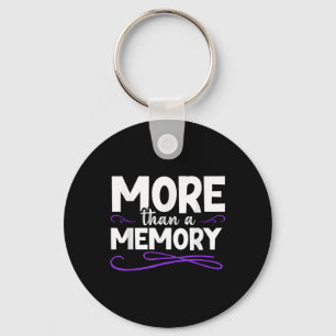 Heimers Awareness Ribbon Disease Dementia I Wear P Key Ring