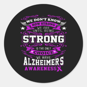 Heimers Awareness Shirt - Heimers Shirt For Women_ Classic Round Sticker