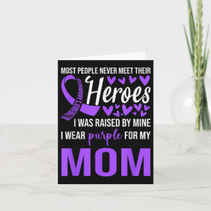 Heimers Awareness Shirt I Wear Purple For Mum Card