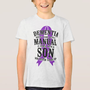 Heimers Dementia Awareness Support Dad Mum Son Vin Tri-Blend Shirt