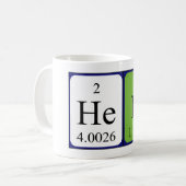 Hein periodic table name mug (Front Left)