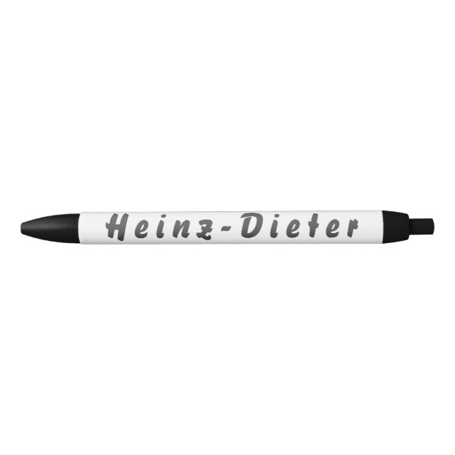 Heinz-Dieter Kugelschreiber Black Ink Pen (Front)