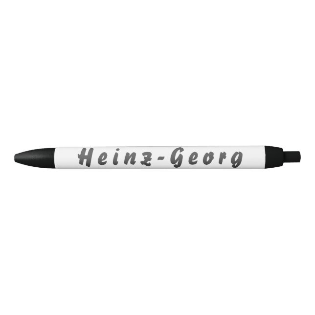 Heinz-Georg Kugelschreiber Black Ink Pen (Front)