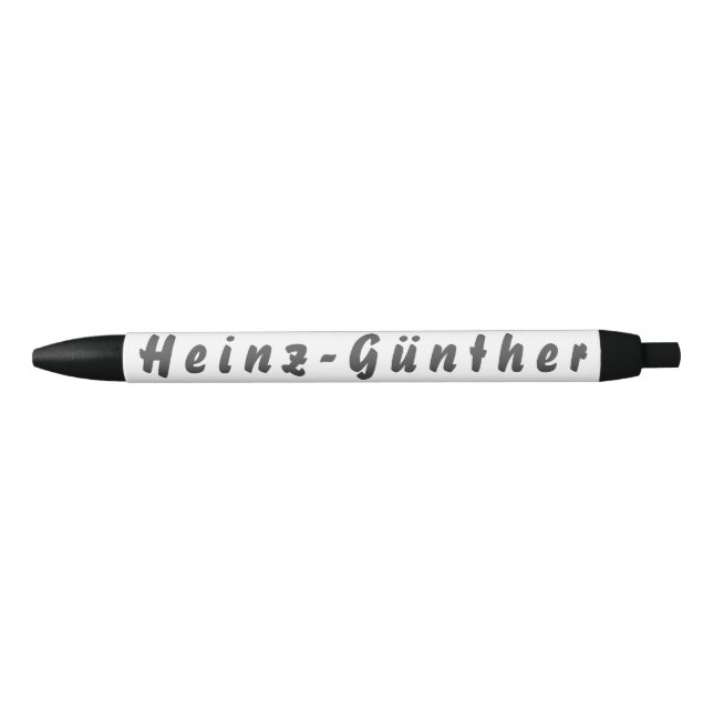 Heinz-Günther Kugelschreiber Black Ink Pen (Front)