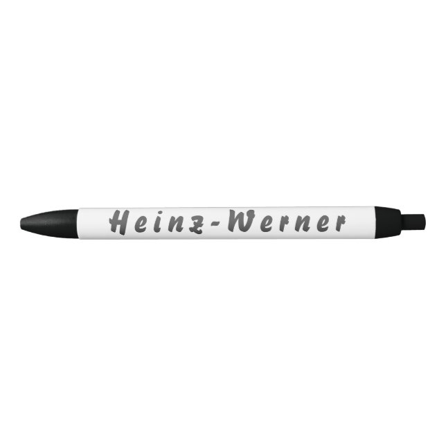 Heinz-Werner Kugelschreiber Black Ink Pen (Front)