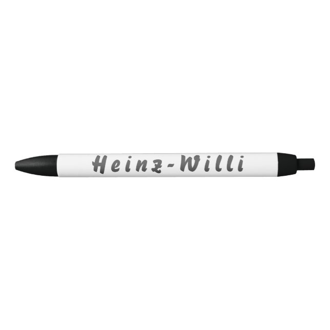 Heinz-Willi Kugelschreiber Black Ink Pen (Front)