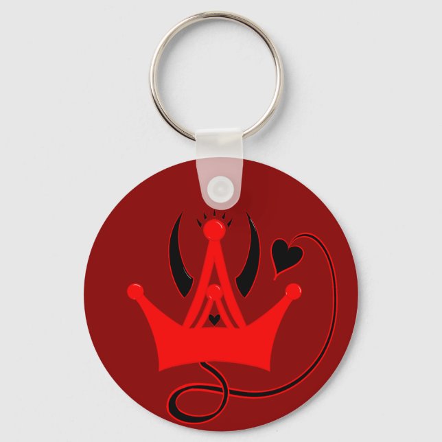 Heir to the Hellish Throne Key Ring (Front)