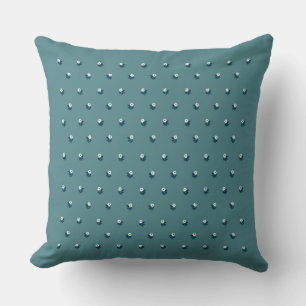 Heirloom Ditsy - Quiet Calico - Slate Teal Cushion