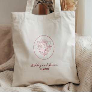 Heirloom Garden Classic Wedding Welcome Tote Bag