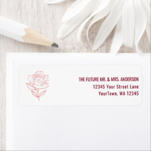 Heirloom Garden Wedding Burgundy Floral Return