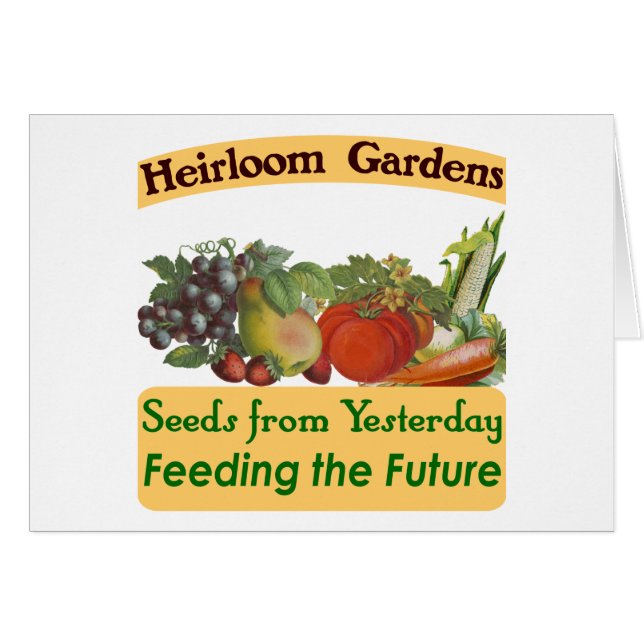 Heirloom Gardens Green Saying (Front Horizontal)