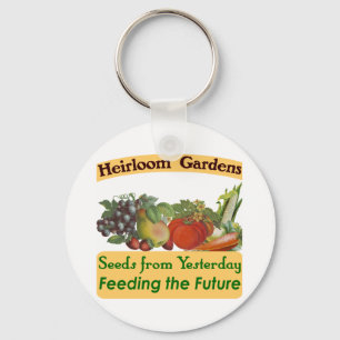 Heirloom Gardens Green Saying Key Ring