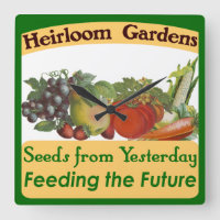 Heirloom Gardens Retro Kitchen Wall Clock