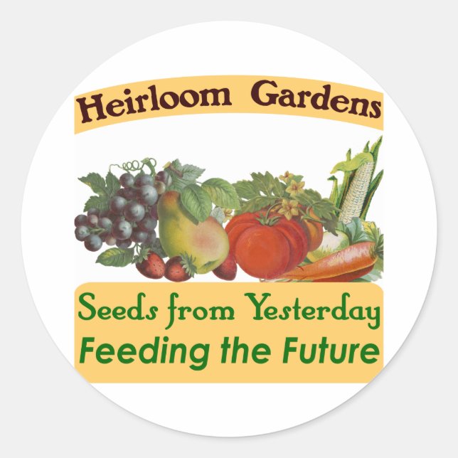 Heirloom Gardens Seed Labels (Front)