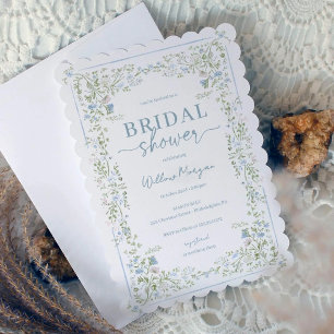 Heirloom Hydrangea Bridal Shower Invitation