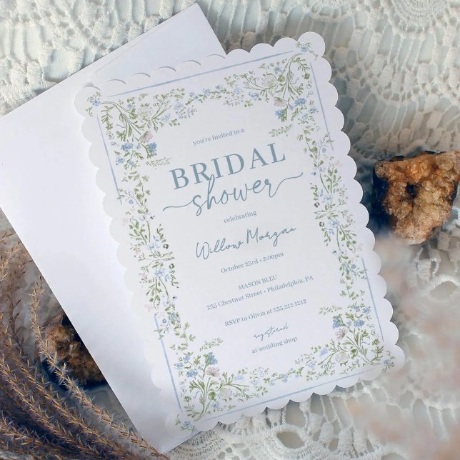 Heirloom Hydrangea Bridal Shower Invitation (Creator Uploaded)