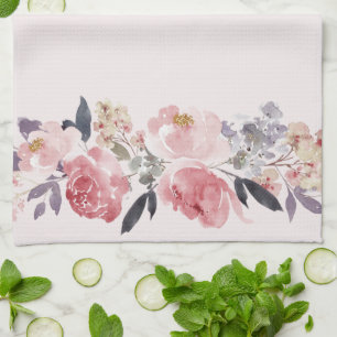 Heirloom Peonies Tea Towel