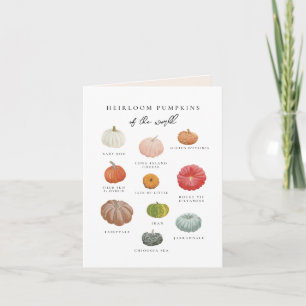 Heirloom Pumpkins Fall Card