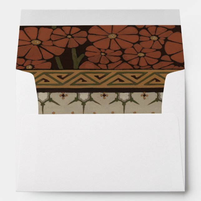 Heirloom Textile with Decorative Patterns Envelopes (Back (Bottom))